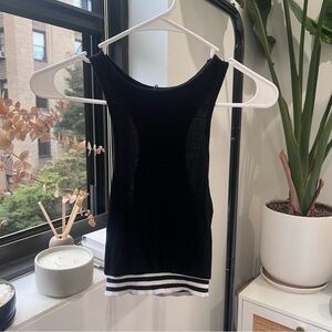 Black lightweight racerback tank